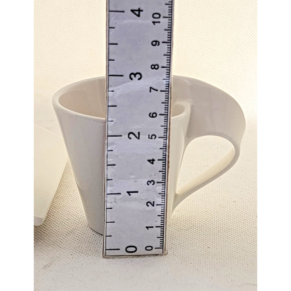 ESPRESSO/DEMITASSE CUP & WAVE SAUCER-VILLEROY & BOCH-Porcelain-White-1/3 Cup - Picture 6 of 8